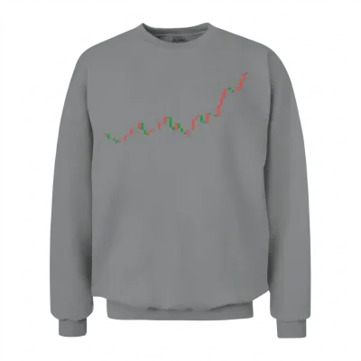 Candlestick Charts Unisex Sweatshirt - Sport Grey