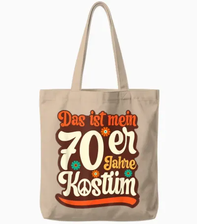 Das Ist Mein 70s Costume Outfit Party Men's, Women's T-Shirt, Black Tote Bags - Natural