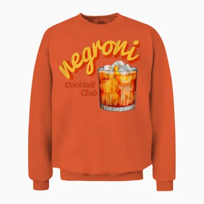 Cocktail Club Graphic Ni Unisex Sweatshirt - Orange