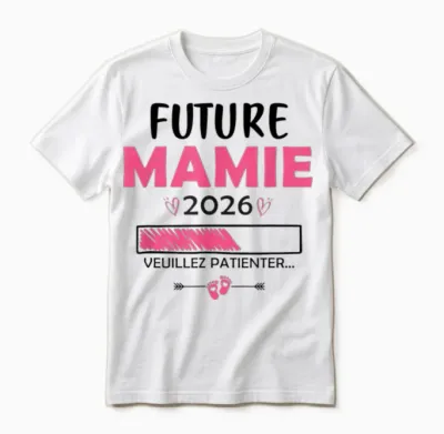 Pregnancy Announcement Grandma Unisex T-Shirt - White