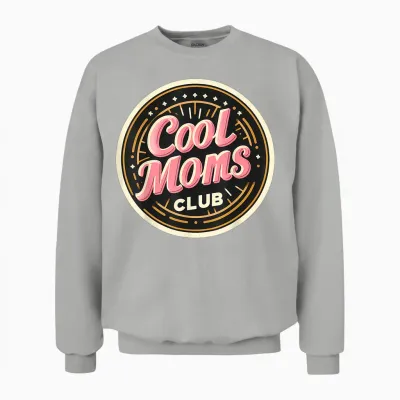 Cool Moms Club Lustiges Zitat Für Mütter, Mama, Mama, Mama, Mama, Mama, Mama, Mama, Momm Unisex Sweatshirt - Ash