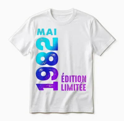1982 édition Limitée Mai 1982 Unisex T-Shirt - White