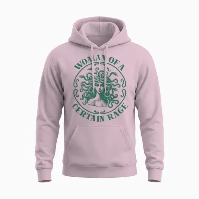 Die Frau Einer Gewissen Wut Medusa Unisex Hoodie - Light Pink