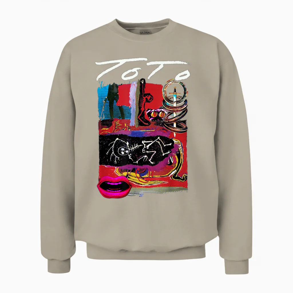 To to β Album Collage Unisex Sweatshirt in Sand