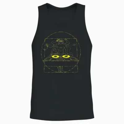 Techno Rave Hardstyle Merch Dj Festival / Party Hardstyle T-Shirt, Black, S Unisex Tank Top - Black