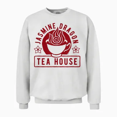 Avatar the Last Airbender - Iroh Jasmine Dragon Tea House Unisex Sweatshirt - White