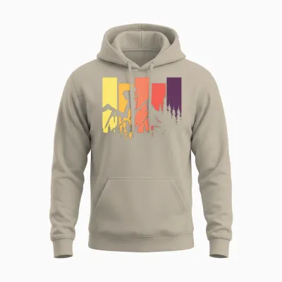 Hiking Lovers Gift Hiking Unisex Hoodie - Sand