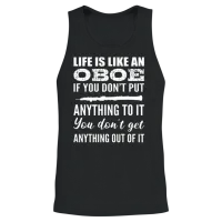 Like an Oboe Concert Goer Gift Unisex Tank Top - Black – 2