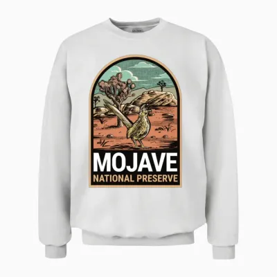 Mojave National Preserve California Vintage Unisex Sweatshirt - White
