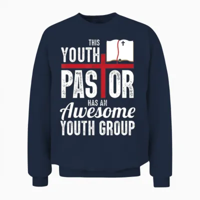 Cool Youth Pastor Art Women Unisex Sweatshirt - Navy