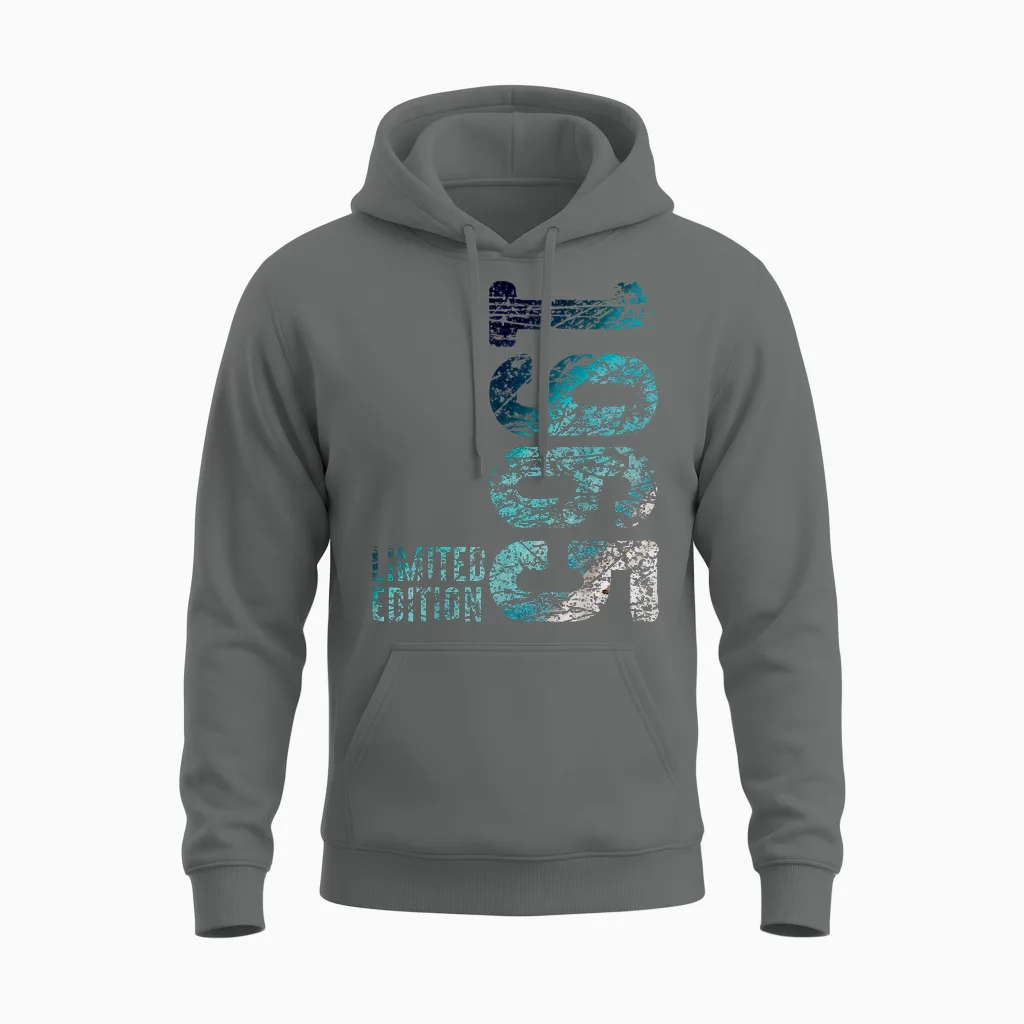60th Birthday Man Woman 60 Years 1965 Decorative Funny Gift T-Shirt, Black Unisex Hoodie in Graphite Heather
