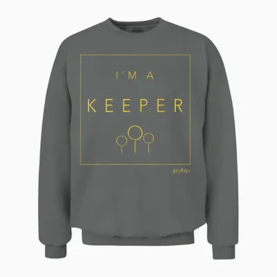 Harry Potter Quidditch I'm a Keeper Unisex Sweatshirt - Graphite Heather