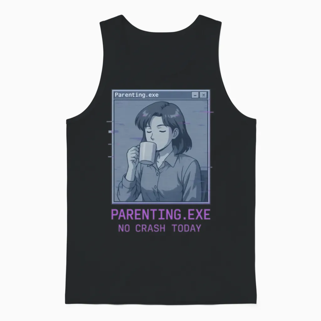 Parenting.exe β No Crash Today Unisex Tank Top in Black