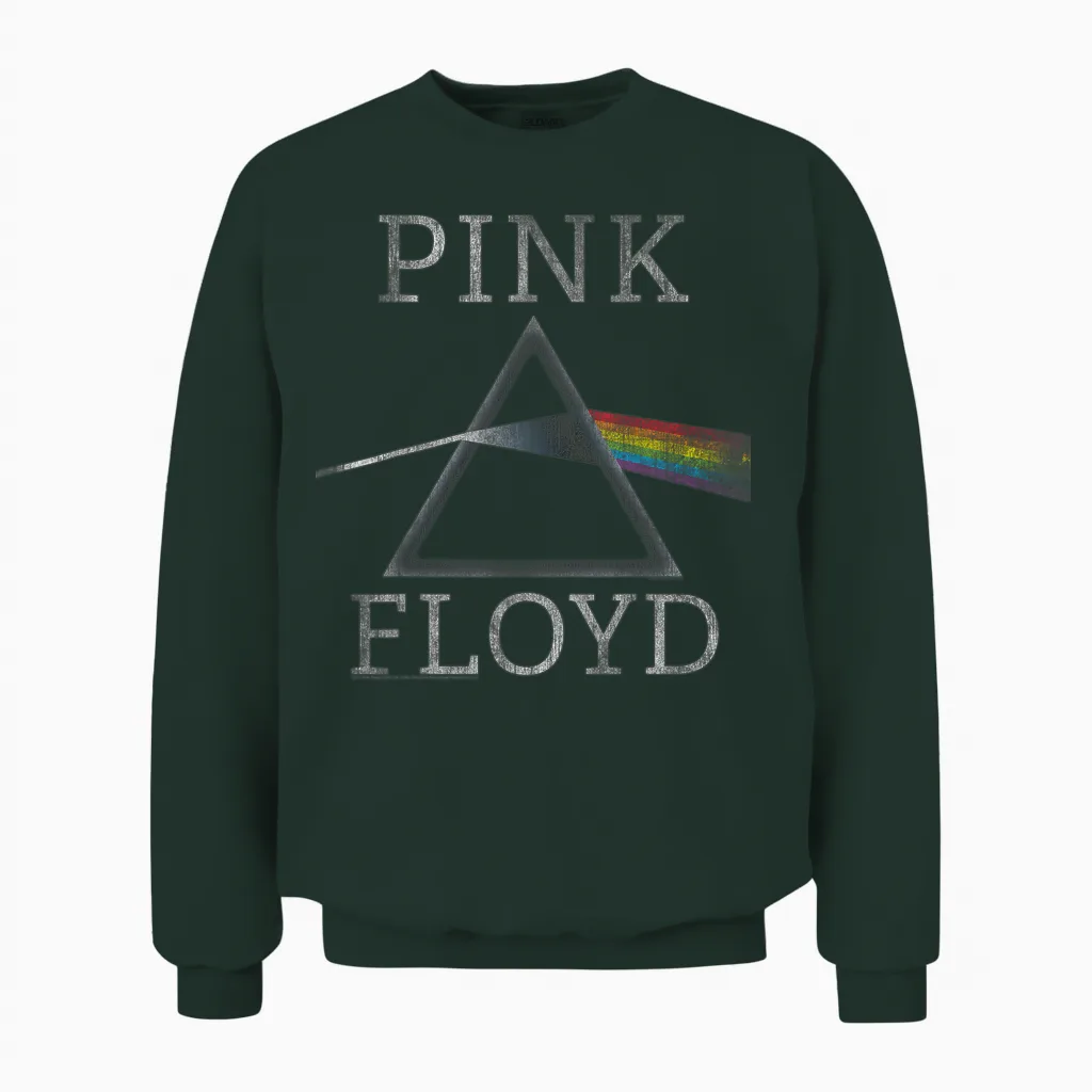 Official Pink Floyd the Dark Side of the Moon Prism Unisex Sweatshirt in Forest