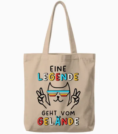 Eine Legende Geht Vom Gelände Tote Bags - Natural