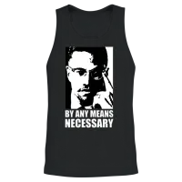 By Any Means Necessary (white Letters) Unisex Tank Top - Black – 2
