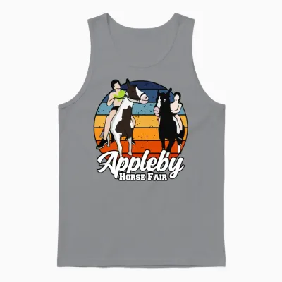 Horse Racing Unisex Tank Top - Sport Grey