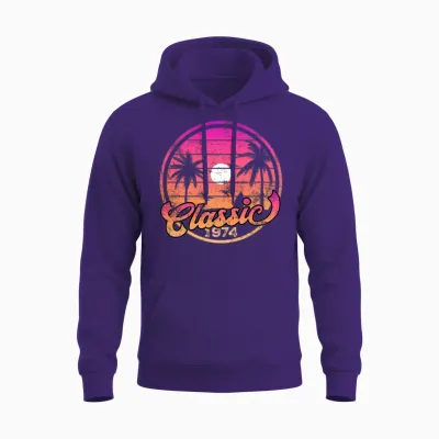 1974 Vintage Unisex Hoodie - Purple