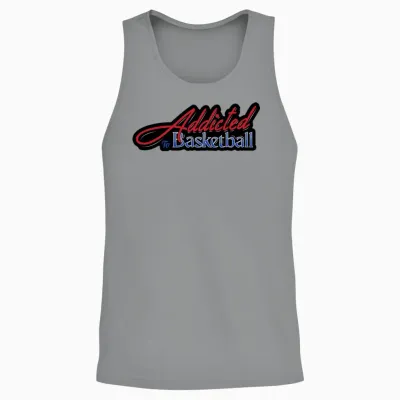 Addicted to Basketball Unisex Tank Top - Sport Grey