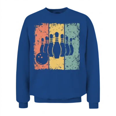 Bowling Retro Unisex Sweatshirt - Royal