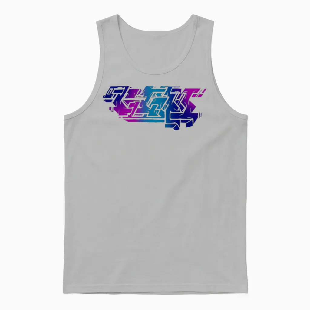 Graffiti Piece - Dark Unisex Tank Top in Ash