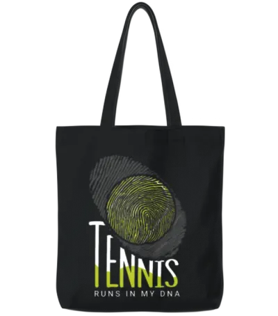 Tennis Player Present Tennis Club Coach Sport Tote Bags - Black