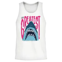 Jaws the Greatest Shark Unisex Tank Top - White – 2