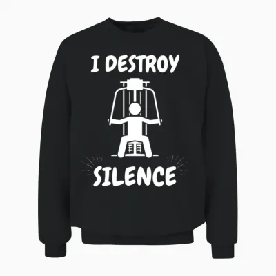 Funny Gym Unisex Sweatshirt - Black