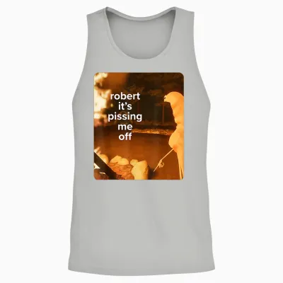 Marcus the Worm Robert Meme Unisex Tank Top - Ash