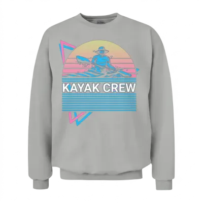 Kayak Kayaking Retro Unisex Sweatshirt - Ash