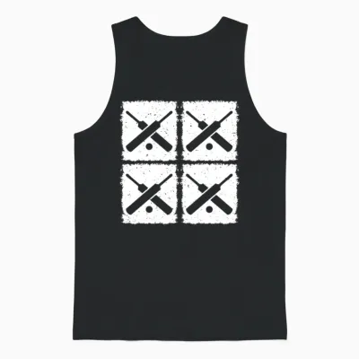 Cricket Retro Cricket Cricketing Retro Cricket Pla Unisex Tank Top - Black