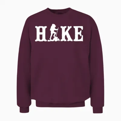 Hike Unisex Sweatshirt - Maroon