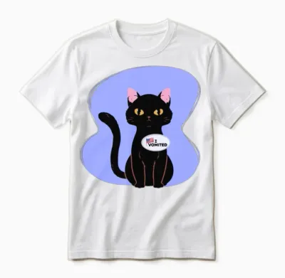 I Vomited Funny Cat American Election Voting Unisex T-Shirt - White