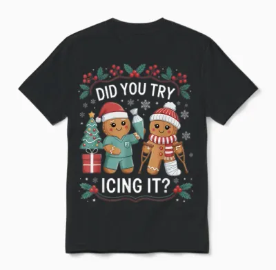 Physio Christmas Physical Therapy Holiday Season Christmas Unisex T-Shirt - Black