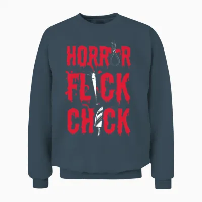 Horror Flick Chick Horror Movie Film Lover Unisex Sweatshirt - Dark Heather