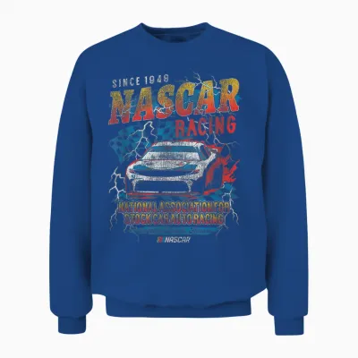 Nascar National Association for Stock Car Auto Racing Unisex Sweatshirt - Royal