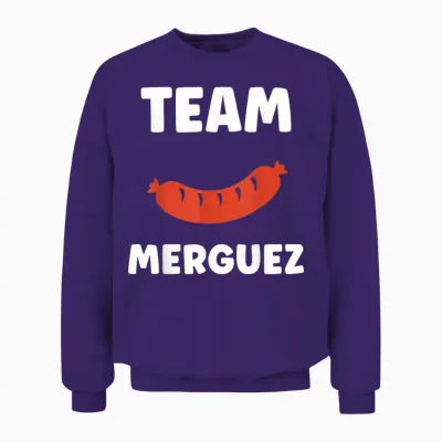 Humour Saucisse Barbecue Team Merguez Unisex Sweatshirt - Purple