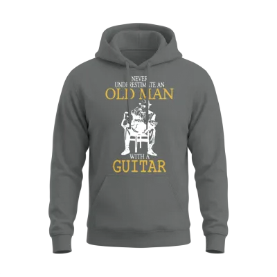 Old Man with a Guitar Unisex Hoodie - Graphite Heather