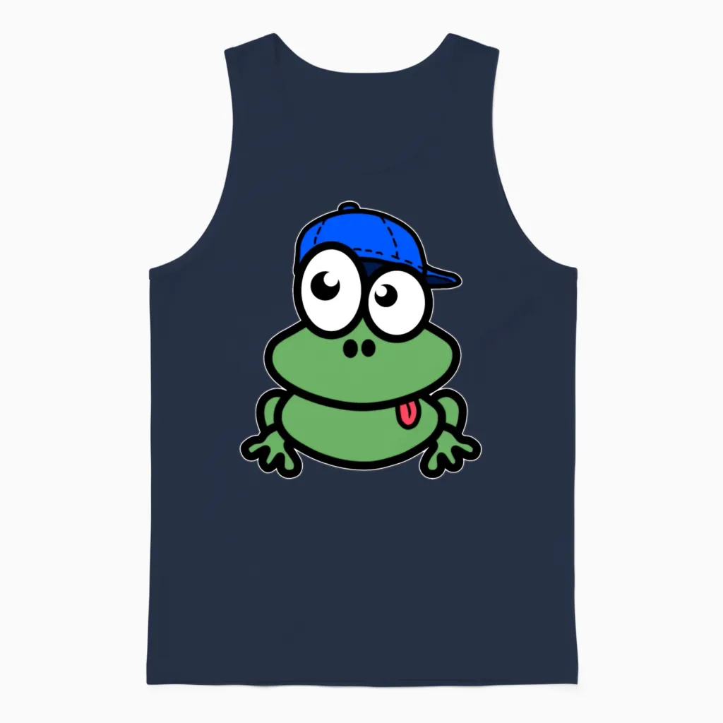 Animal Funny Unisex Tank Top in Navy