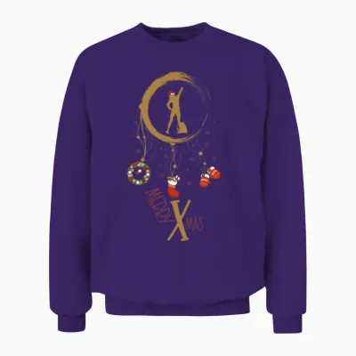 Winter Dreamcatcher Christmas Hiking Unisex Sweatshirt - Purple