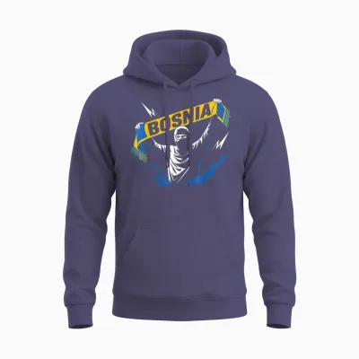 Bosnien Geschenk Flagge Bosnia Vintage Herzegowina Sarajevo Unisex Hoodie - Heather Sport Dark Navy