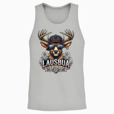 Lausbua Shirt Kinder Trachtenshirt Herren Lederhose Trachten Unisex Tank Top - Ash