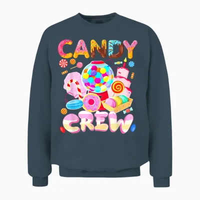 Candy Land Candy Crew Party Halloween Costumes Adult Women Unisex Sweatshirt - Dark Heather