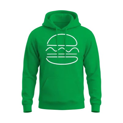 Burger Unisex Hoodie - Irish Green