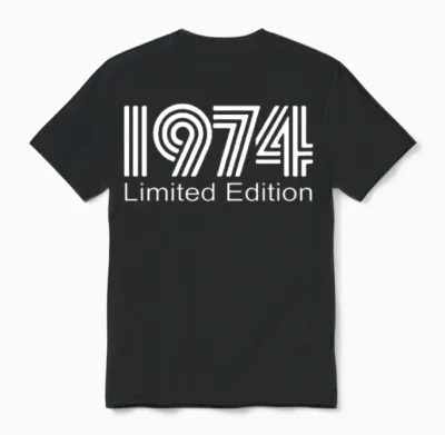 Limited Edition 1974 Unisex T-Shirt - Black