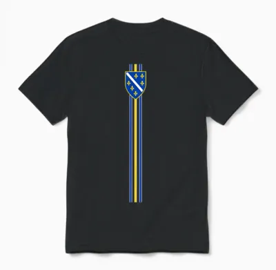 Bosnien Geschenk Flagge Bosnia Vintage Herzegowina Sarajevo Unisex T-Shirt - Black