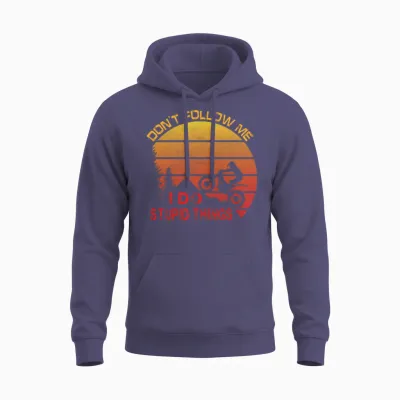 Trial Motorcycle Saying Unisex Hoodie - Heather Sport Dark Navy