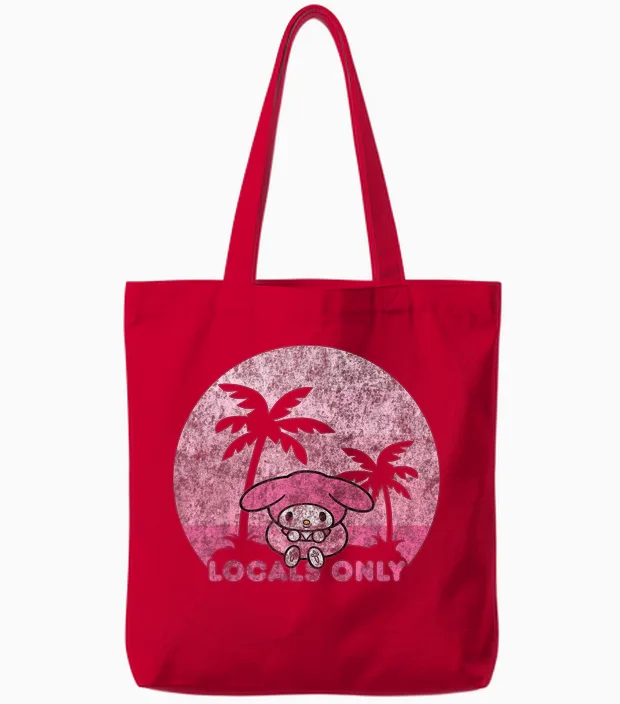 My Melody Locals Only Tote Bags in Red