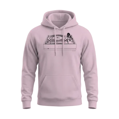 Dual 1219 Turntable Vintage - Black Unisex Hoodie - Light Pink