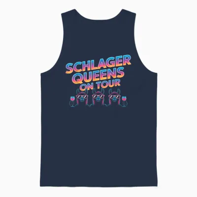Schlager Queens on Tour Party Mädels Jga Crew Unisex Tank Top - Navy